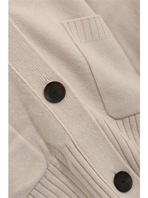 Cardigan Contemporary in misto lana e cashmere Stucco Alpha studio | AD-4263E2017